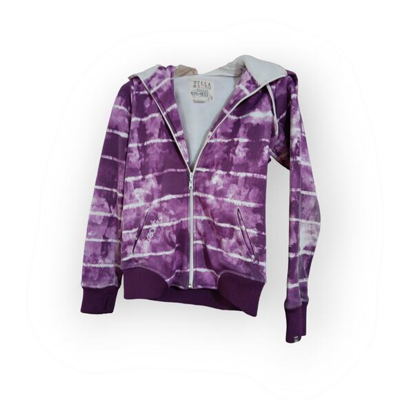 billabong purple tie dye hoodie size small - Picture 2 of 4